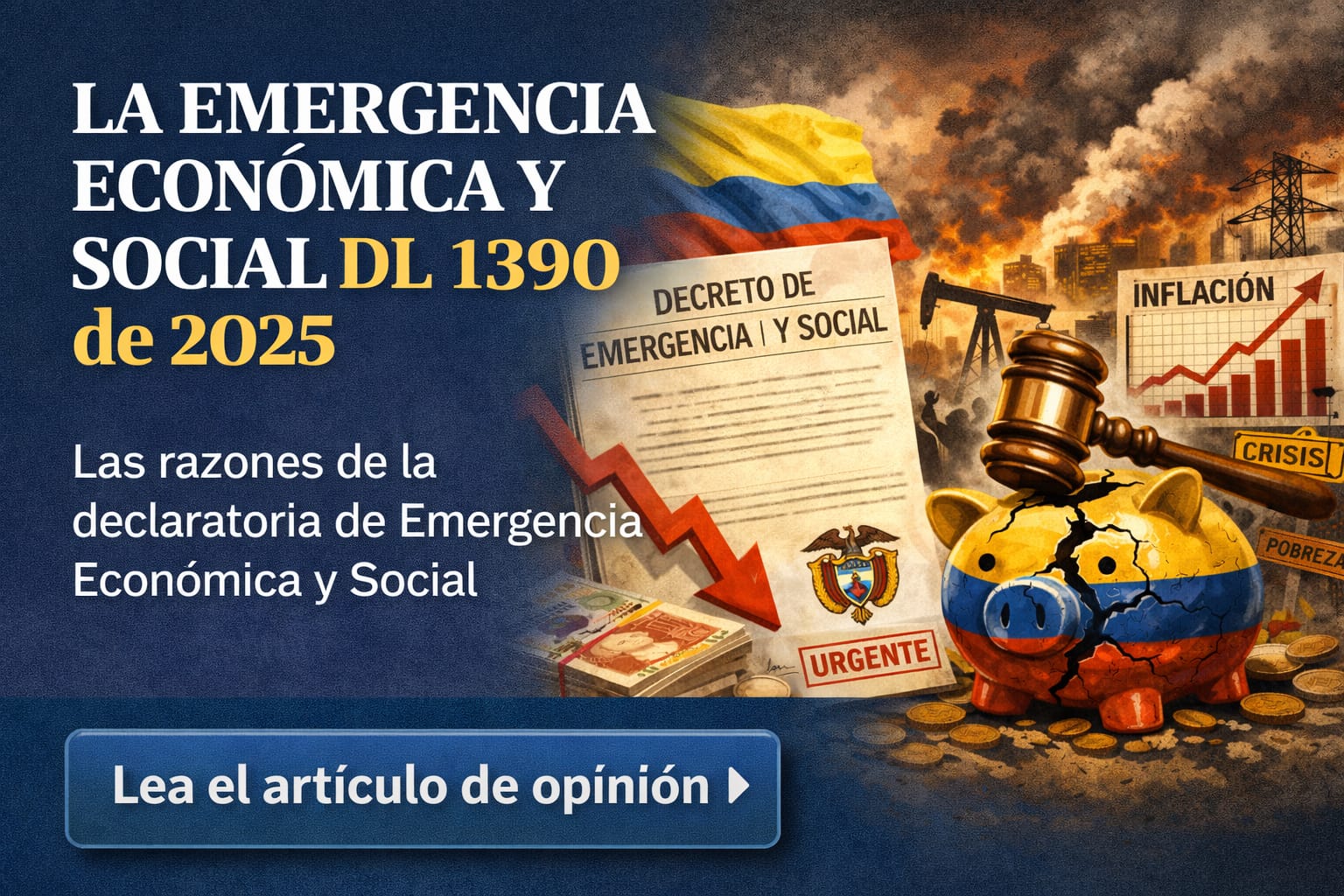 LA EMERGENCIA ECONÓMICA Y SOCIAL DL 1390 de 2025. Por :LUCIA PEREA CHALÁ