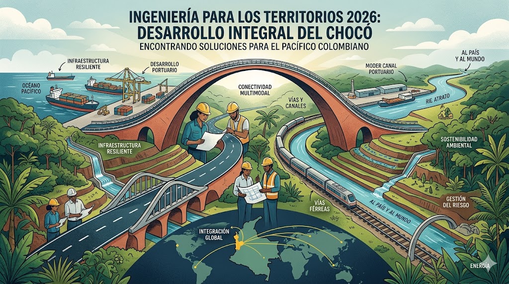 Ingenieria colombiana se reúne en Quibdó en el Encuentro Regional Pacífico “Programa Ingeniería para los territorios 2026”
